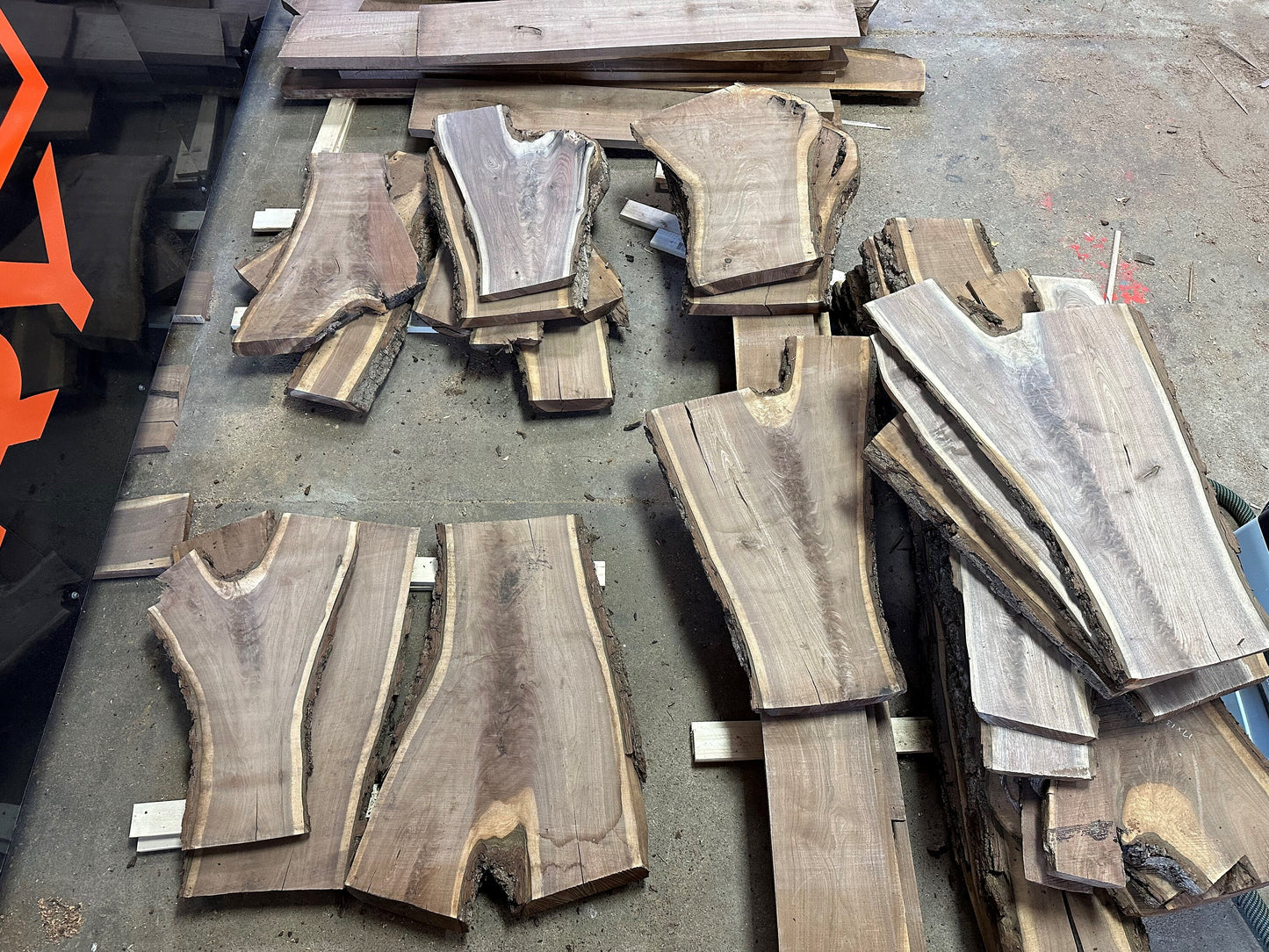 Walnut slab, charcuterie, serving tray